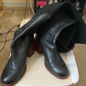 Kelsi Dagger Knee High Boots - Size 10 - Black